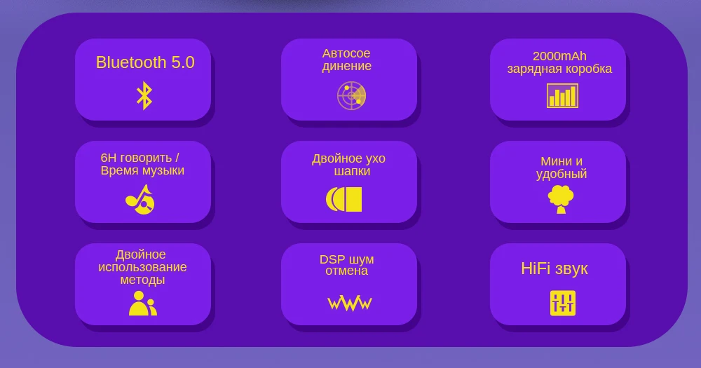 Беспроводные наушники UCOMX, bluetooth-наушники с зарядным устройством, настоящие беспроводные наушники-вкладыши с микрофоном для huawei Xiaomi iPhone