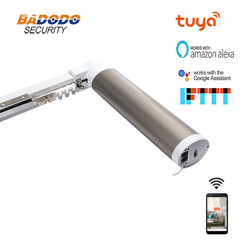 Автоматический электродвигатель для штор Tuya с дистанционным управлением через