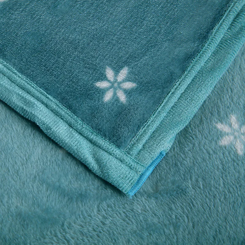 Зеленое/одиночное одеяло для сада мягкое и нежное толстое бархатное с