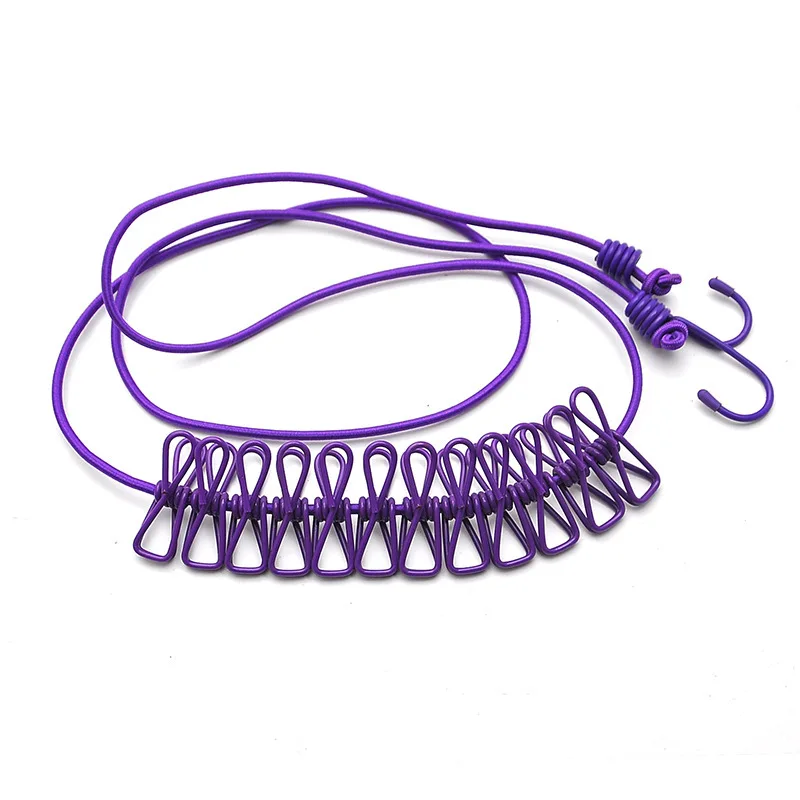 Портативная дорожная бельевая веревка выдвижная для кемпинга регулируемая с 12