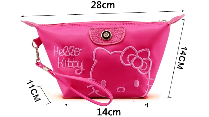 Розовая дорожная косметичка Hello Kitty для косметики стационарная сумка косметички