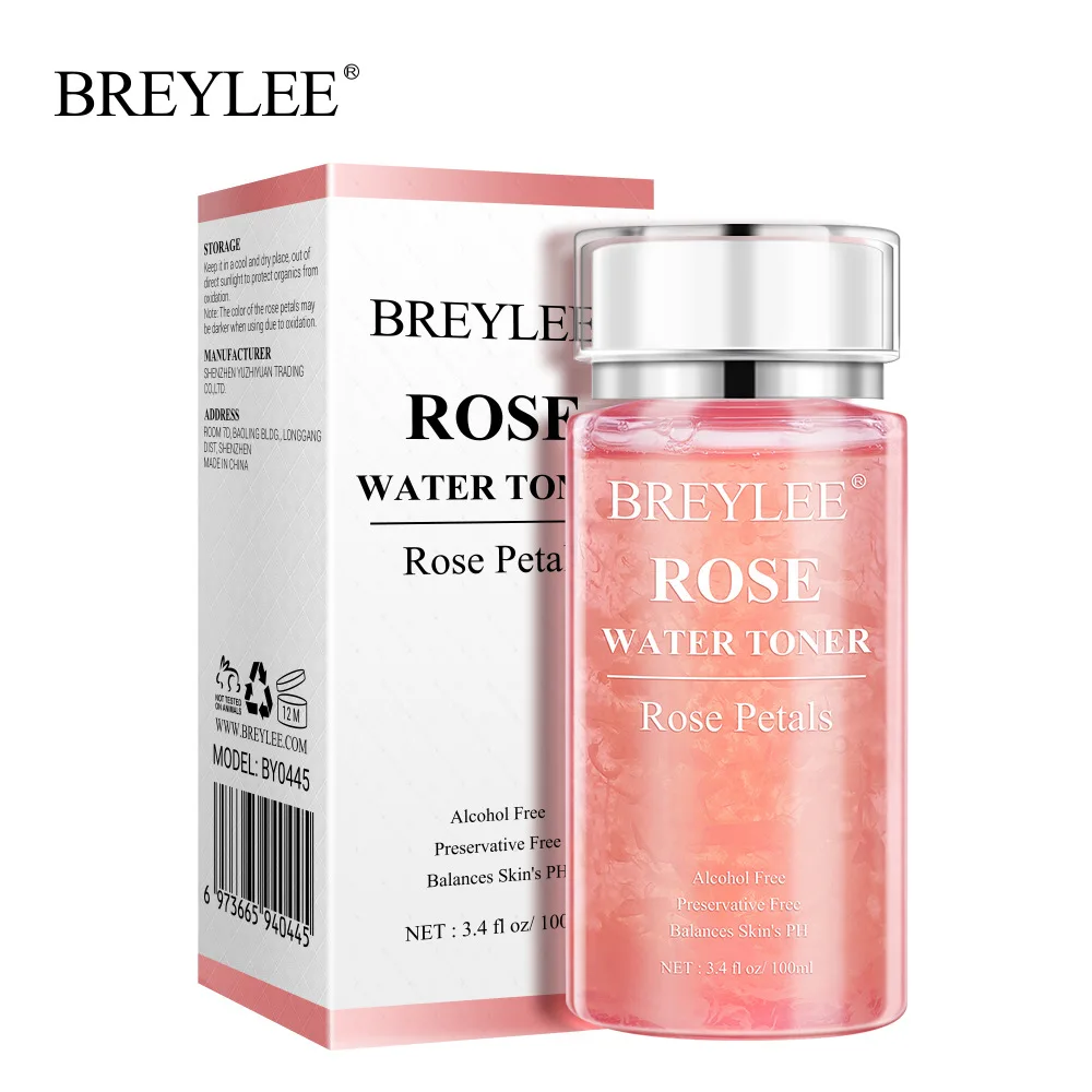 

BREYLEE Rose Water Toner Moisturizing Whitening Suitable for various skin types 100ML