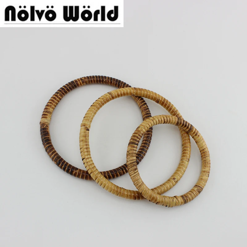 4 10 шт. 2 цвета 11 см 15 плетеные ручки из ротанга для кошелька женские сумки diy с