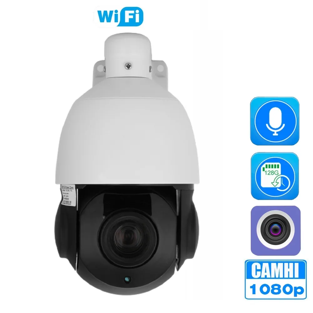 

Wifi IP Camera PTZ 30X Zoom Auto Cruise Tour Starlight Full Color Night Vision Motion Detect IR Audio Wireless CCTV Surveillance