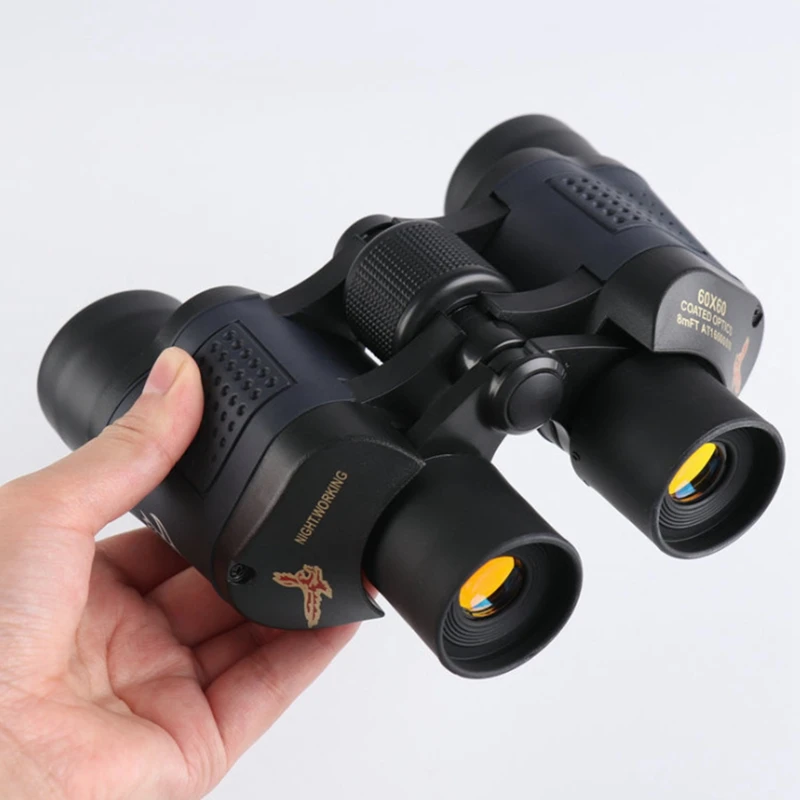 

Бинокль, высокой четкости и мощности 60X60, видимость 10000 м, для открытой охоты, даже при низком уровене освещенности, бинокулярный фиксированн...