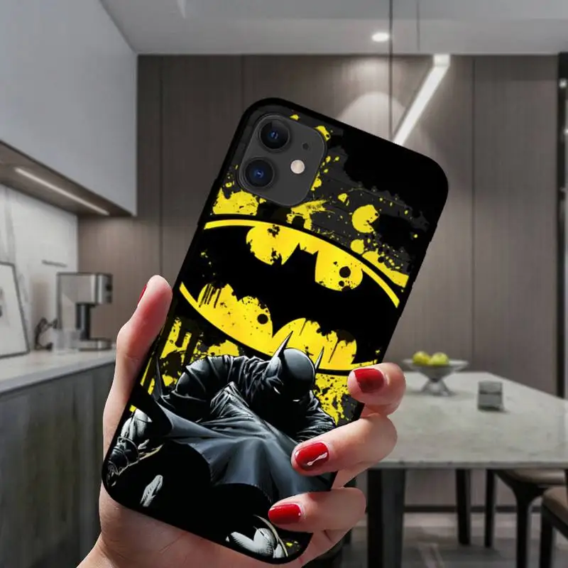 

ZFGHSHYQ Batmans Superhero Phone Case For IPhone 6 6s 7 8 Plus X Xs Xr Xsmax 11 12 Pro Promax 12mini