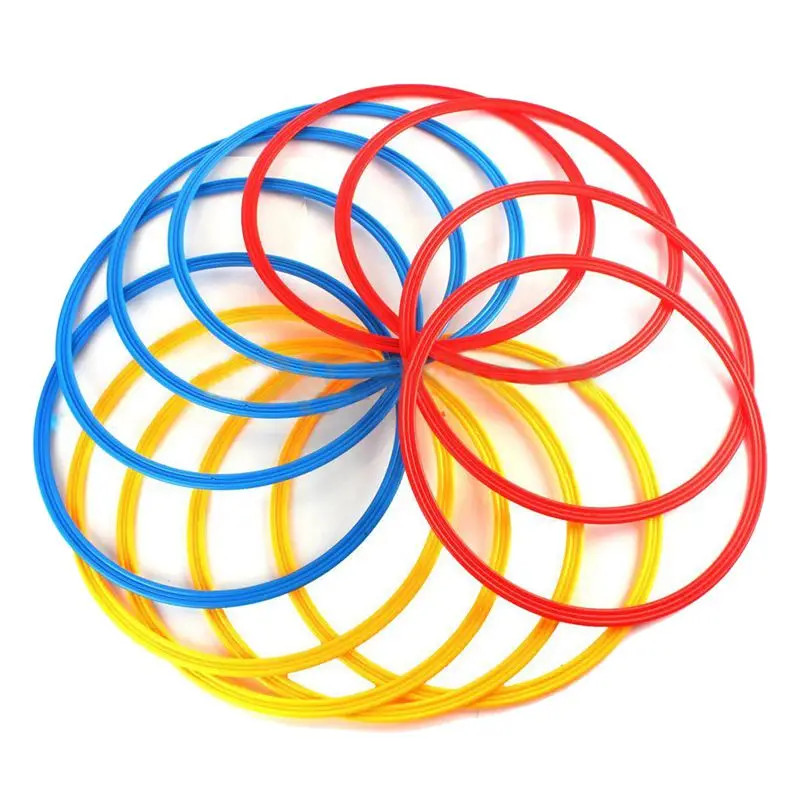 12 шт Разноцветные инновации скорость и ловкость тренировочные Кольца