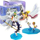 Экшн-фигурка аниме Digimon Adventure Angemon Angewomon Takaishi Takeru Yagami Hikari, ПВХ, коллекционные куклы, 22-24 см