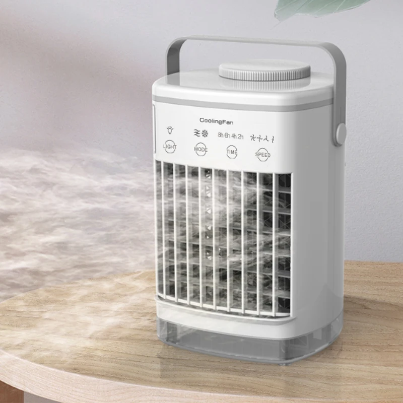 

AC Unit Portable Mini Air Conditioner Air Cooler Household Desktop Air Purification Humidification Fan Cooler USB Electric Fan