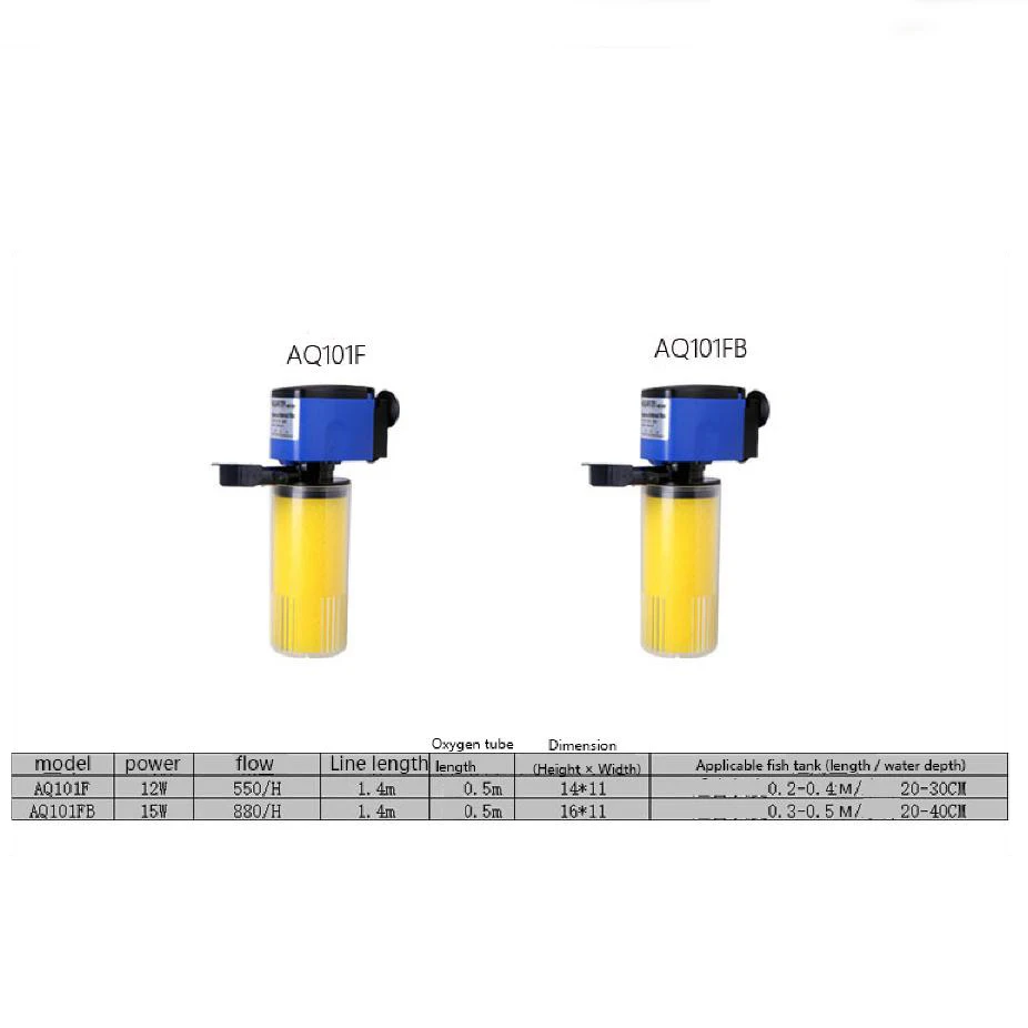 Резервуар для аквариума встроенный фильтр аэрации погружной насос три в одном