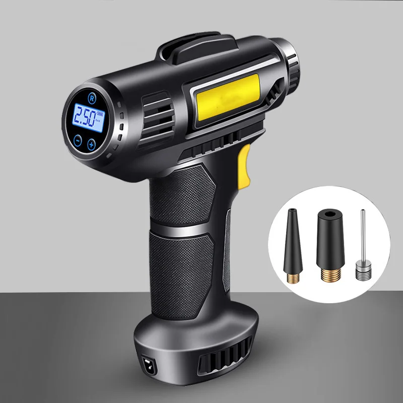 

Автомобильный воздушный компрессор, портативный Электрический автомобильный насос для накачивания шин, беспроводной электрический возду...