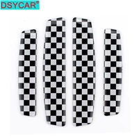 dsycar 4pcsset black and white door side edge protection anti scratch protector glue sticker for auto car