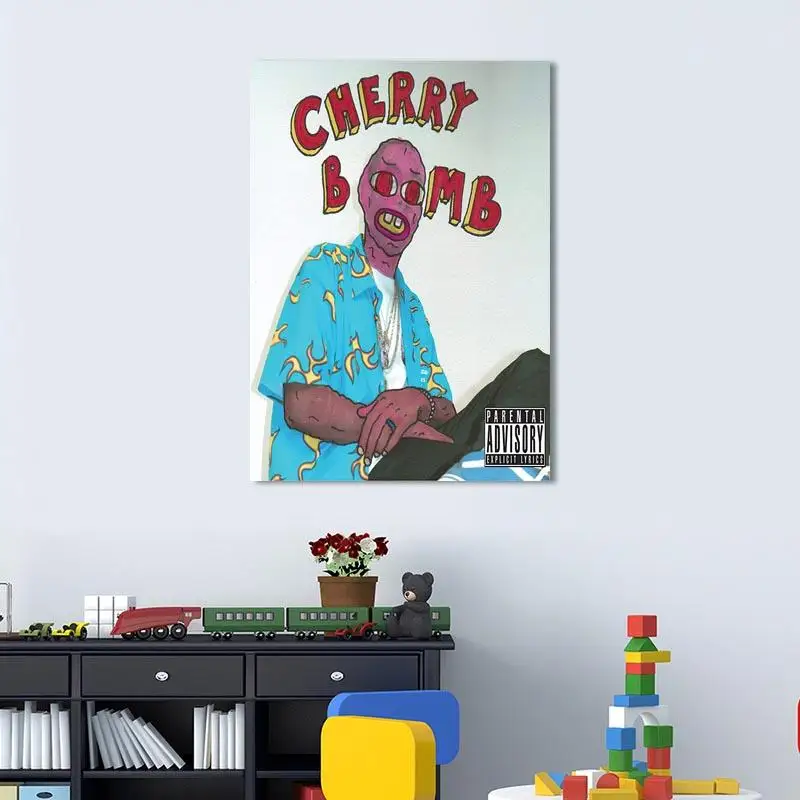 

Modern Cherry Bomb Tyler The Creator Album Cover Canvas Painting Poster Print Decor Wall Art Pictures for Living Room Bedroom