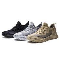 sneakers men fashion simple breathable and comfortable knitted breathable for running walking gym