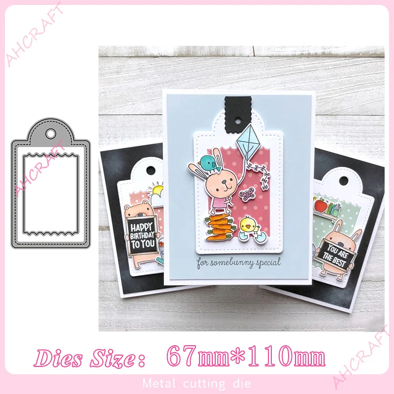 Гребешок окно тег металла резки штампы для diy Скрапбукинг Фотоальбом