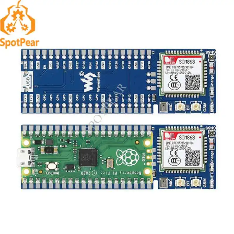 

Модуль Bluetooth Raspberry Pi Pico SIM868, GSM/GPRS/GNSS, соединение