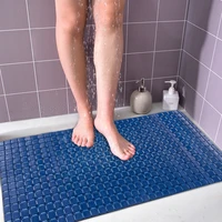 bath tub shower mat 78x35cm non slip bathtub mat with suction cups machine washable bathroom mats with drain holes%ef%bc%88gray%ef%bc%89