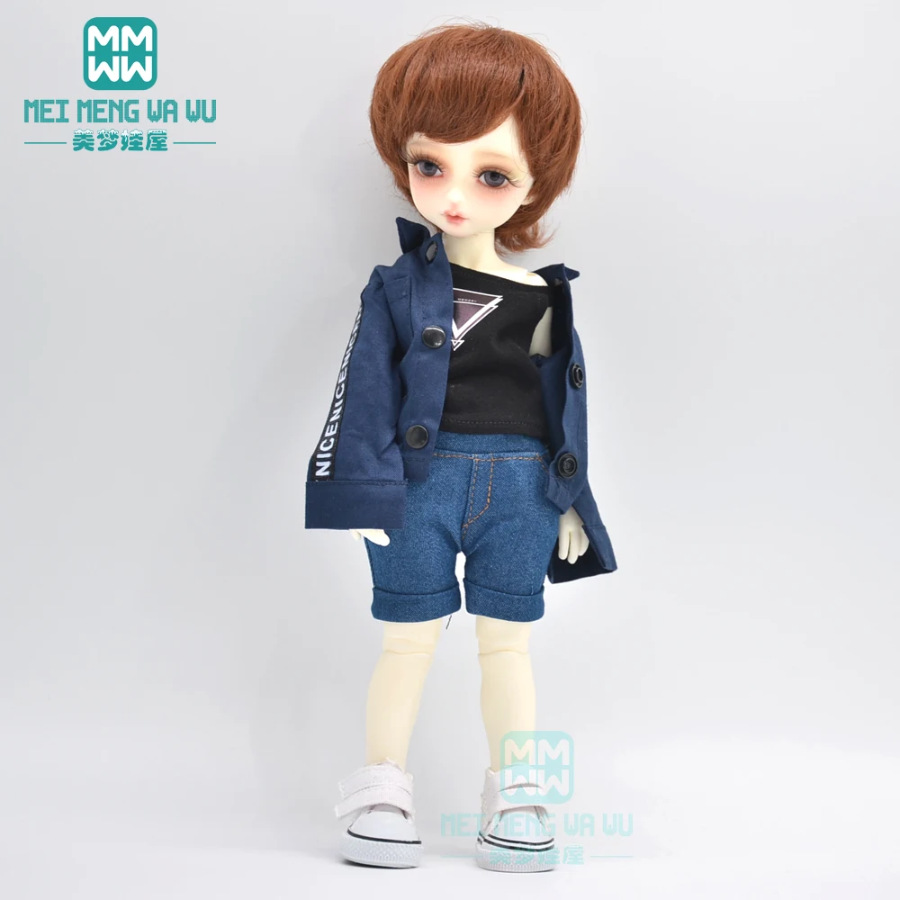 

BJD doll clothes accessorise for 27-32cm 1/6 BJD YOSD MYOU doll Commuting shirts, denim shorts, vests