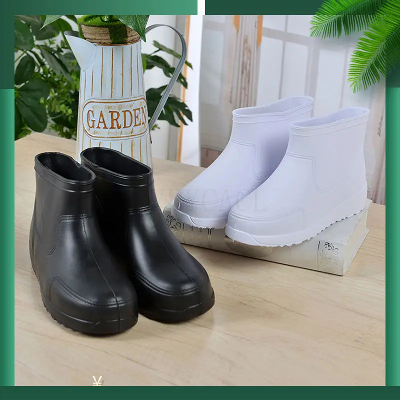 

Foam Lightweight Food Sanitary Rubber Boots Rainshoes Factory Aquatic Fisheries Non-Slip Waterproof Oil-Proof Work Boots 36-46