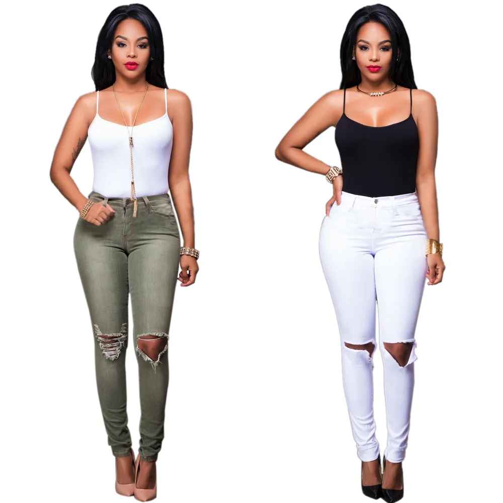 

Модный женский джинсовый комбинезон из двух частей с подтяжками