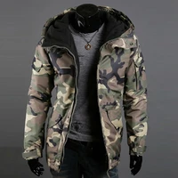 dropshippinghot sales warm military style camouflage print outer wear jacket for men