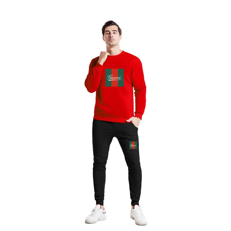 

The New Independent Hot Selling Leisure Embroidered Printed Cotton Round Collar Sportswear, Loose and Comfortable Jogging Sports