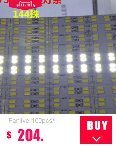 Fanlive 20 шт 5730 светодиодный жесткий бар свет 220 в 230 в 18-20 Вт 100 см 76 светодиодный 5630 Светодиодный свет белый корпус алюминиевый профиль водонепроницаемый
