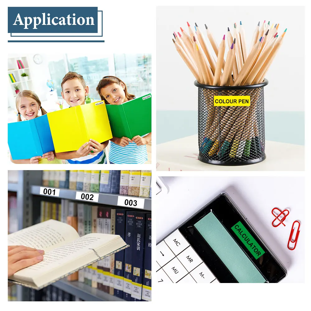 Маркировочная лента Unismar 45013 45010 5 шт. картридж D1 совместим с Dymo LabelManager Writer Maker 280 160