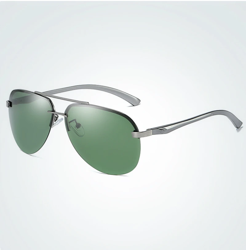 C2 Dark green Карл поляризационные солнцезащитные очки, мужские очки пилота, алюминиевые спортивные солнцезащитные очки, очки для вождения, высокое качество, солнцезащитные очки для мужчин и женщин - Цвет линз: C2 Dark green