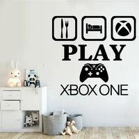 gamer xbox wall decal eat sleep game controller video game wall decals customized for kids bedroom vinyl wall art decals3742