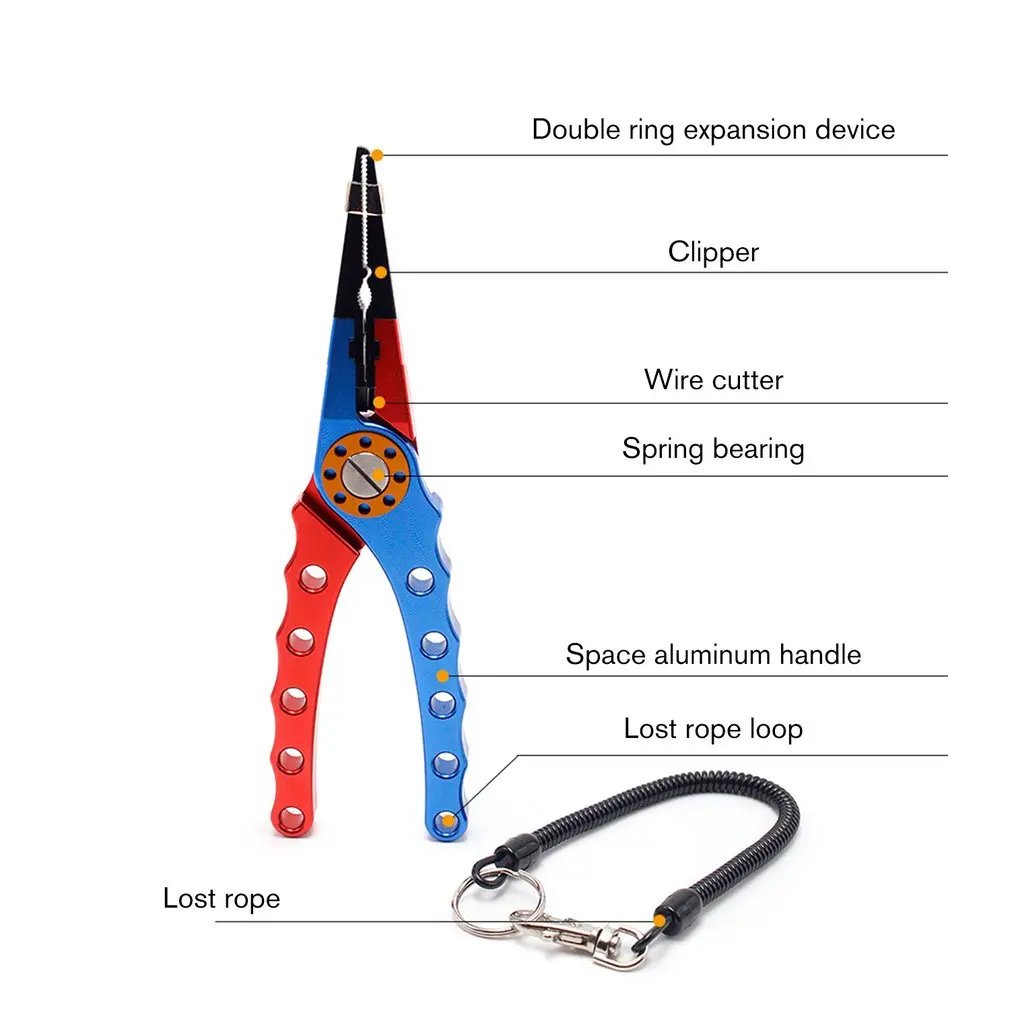 Алюминиевые рыболовные плоскогубцы плетеные кусачки разделенные кольца для