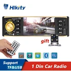 Hikity 4019B 4,1 дюймов 1 один Дин радио аудио стерео приемник AUX FM радио Bluetooth Авто Поддержка зеркало заднего вида Камера