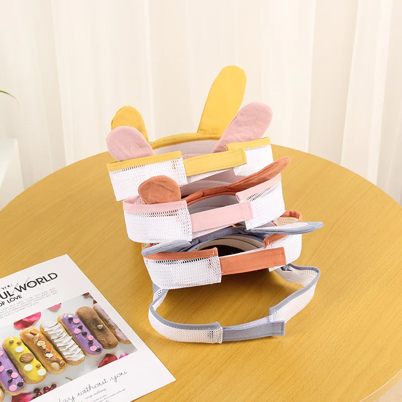 Детская летняя шапка от солнца Foux козырек с кроличьими ушками и защитный для