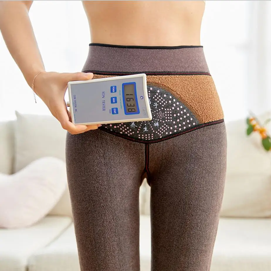 Зимние плотные бархатные теплые женские колготки с отрицательным кислородом