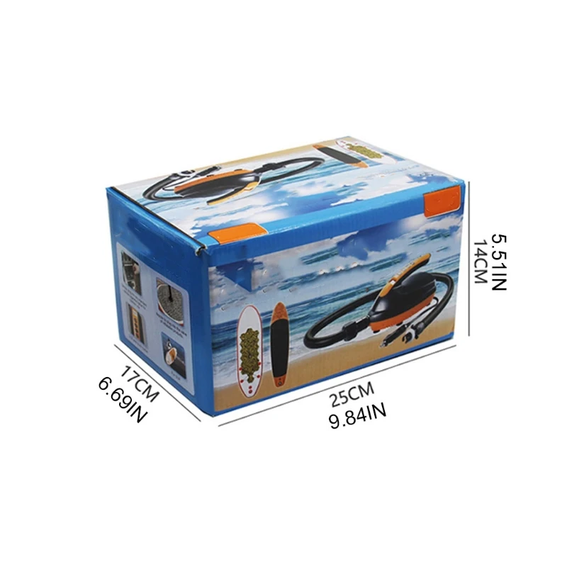 

A0NE Air Compressor for Basketball Car Tire Inflator 12V/110W Portable Electric Pump with Analog Pressure Gauge