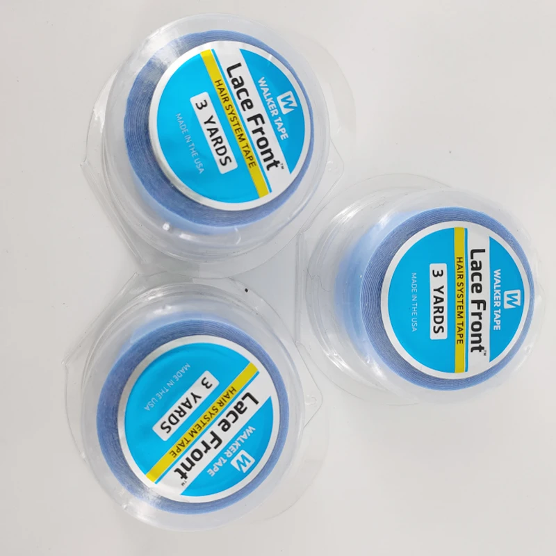 1 рулон 3 м Синтетические волосы на кружеве Поддержка лента двухсторонняя