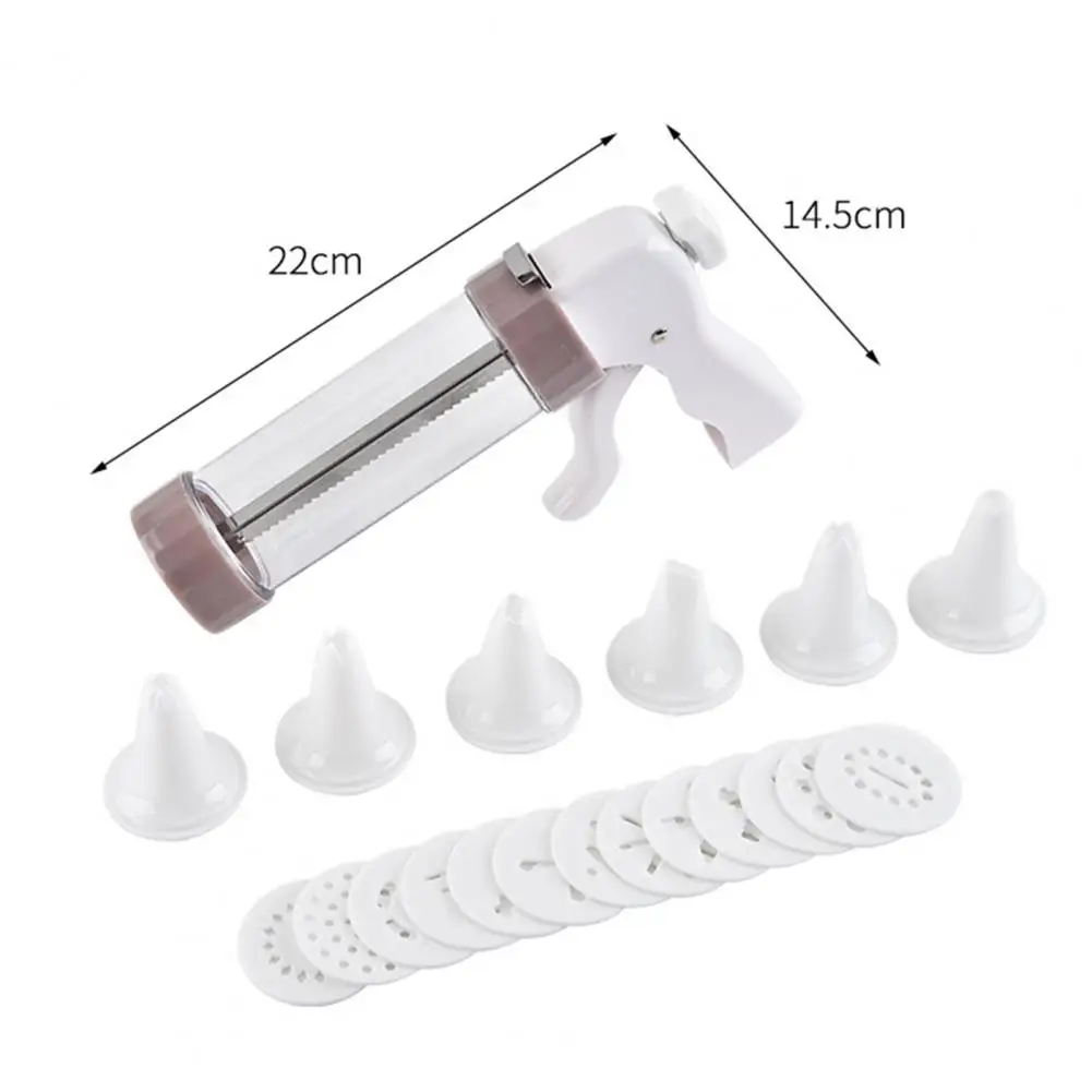 

80% Hot Sales!!! 1 Set Biscuits Press Nozzle Multi-functional Humanized Design Safe Creative Biscuits Decorating Nozzle for Fest