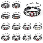 Черный кожаный браслет La Casa De Papel, украшения Дом из бумаги, браслеты с защелкой Сальвадора Дали, панк-браслет