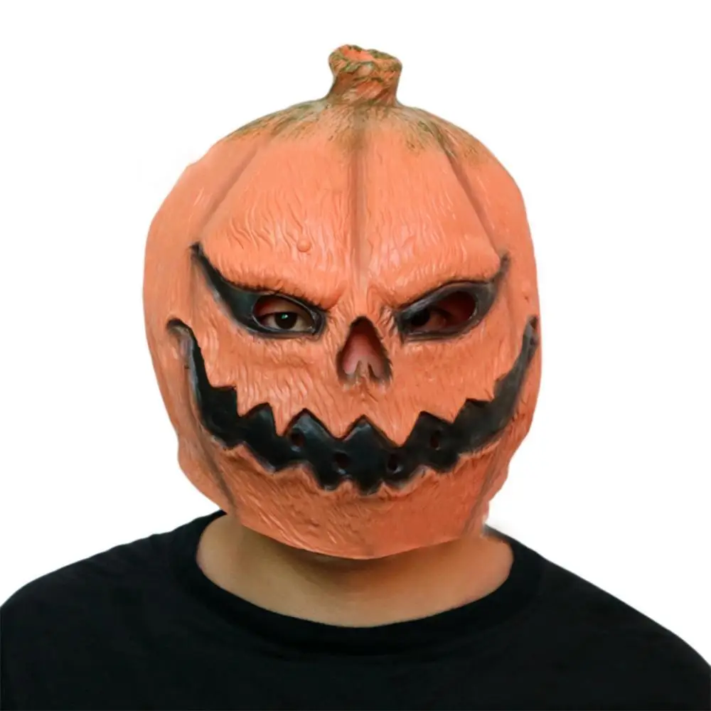 

Hot Sales!! Funny Latex Pumpkin Heads Masked Costume Halloween Cosplay Party Prop Toy Gift