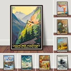 Постер Chamonix для путешествий Chamonix, Постер Chamonix для спальни, домашний декор