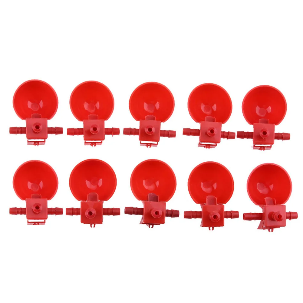 10pcs Set Automatic Bird Poultry Bowl Feed Plastic Water Cups Chicken Fowl Drinker Farm Supplies | Дом и сад