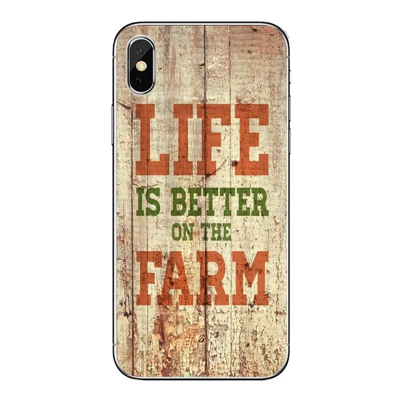 Прозрачный чехол из термопластичного полиуретана жизнь лучше на ферме стены