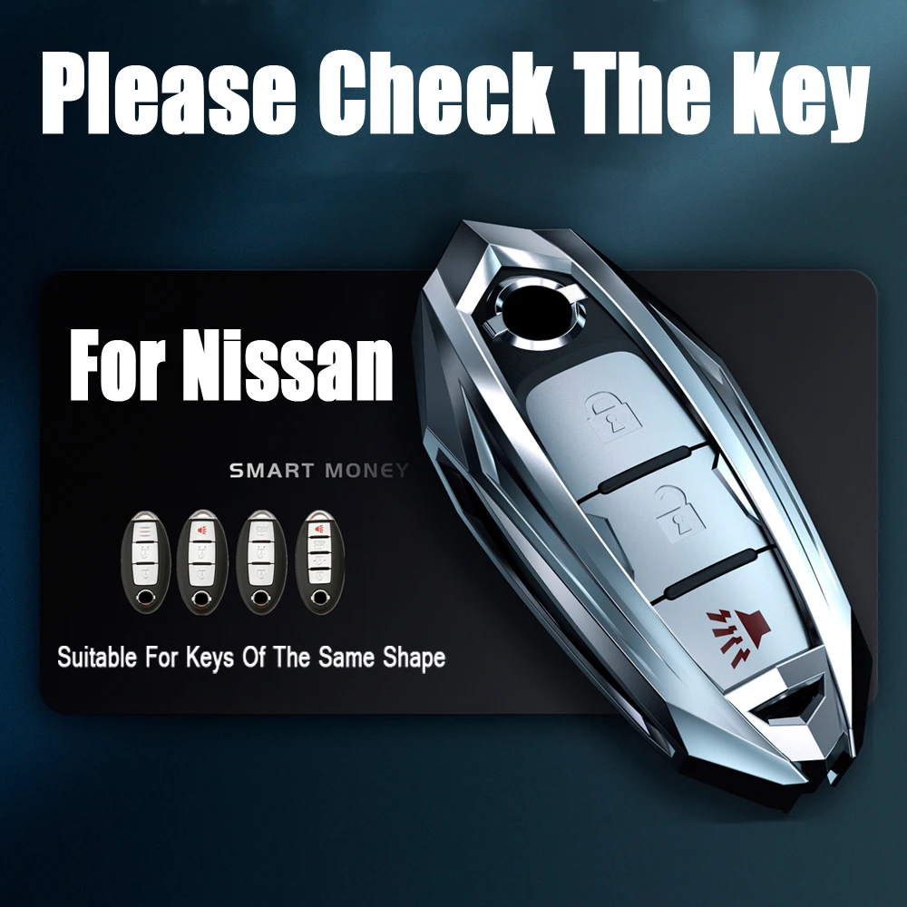 

New Zinc Alloy Shell Cover Car Key Case For Nissan Qashqai J10 J11 X-Trail t31 t32 kicks Tiida Pathfinder Murano Note Juke