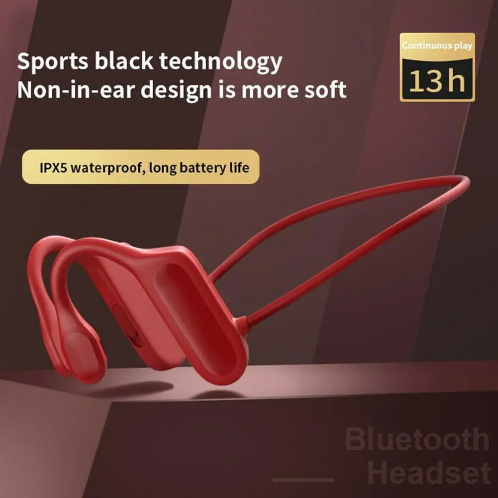 

Гарнитура костной проводимости Bluetooth-совместимая Беспроводная Спортивная гарнитура BL09 гарнитура стерео гарнитура Hands-free с микрофоном для б...