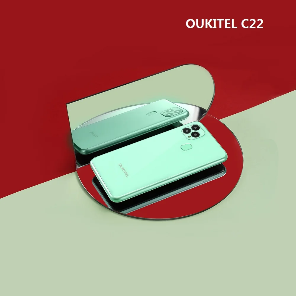 Смартфон OUKITEL C22 с тройной камерой легкий вес 2.5D стеклянная задняя крышка 4 Гб ОЗУ