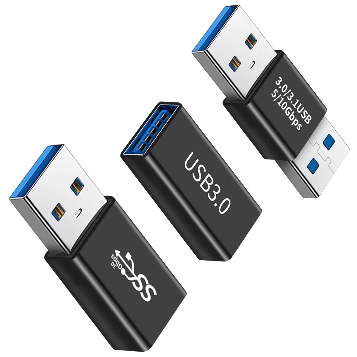 

USB 3.0 Adapter Coupler Male / Female to Female 5Gbps Super Speed USB3.0 Changer Extender Connection Converter for PC Laptop