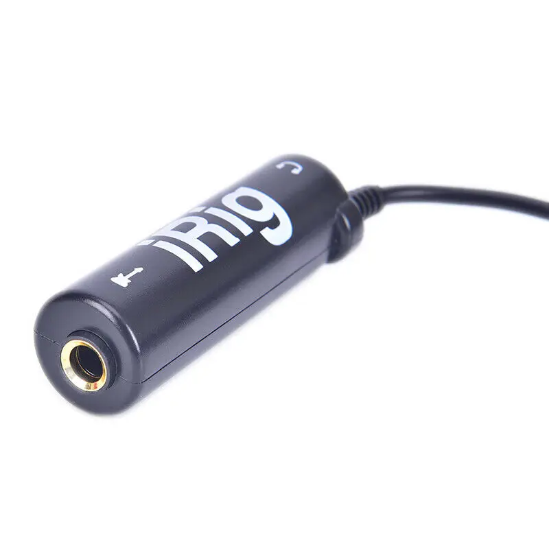 Black Guitar Interface IRig Converter Replacement Guitar for Phone