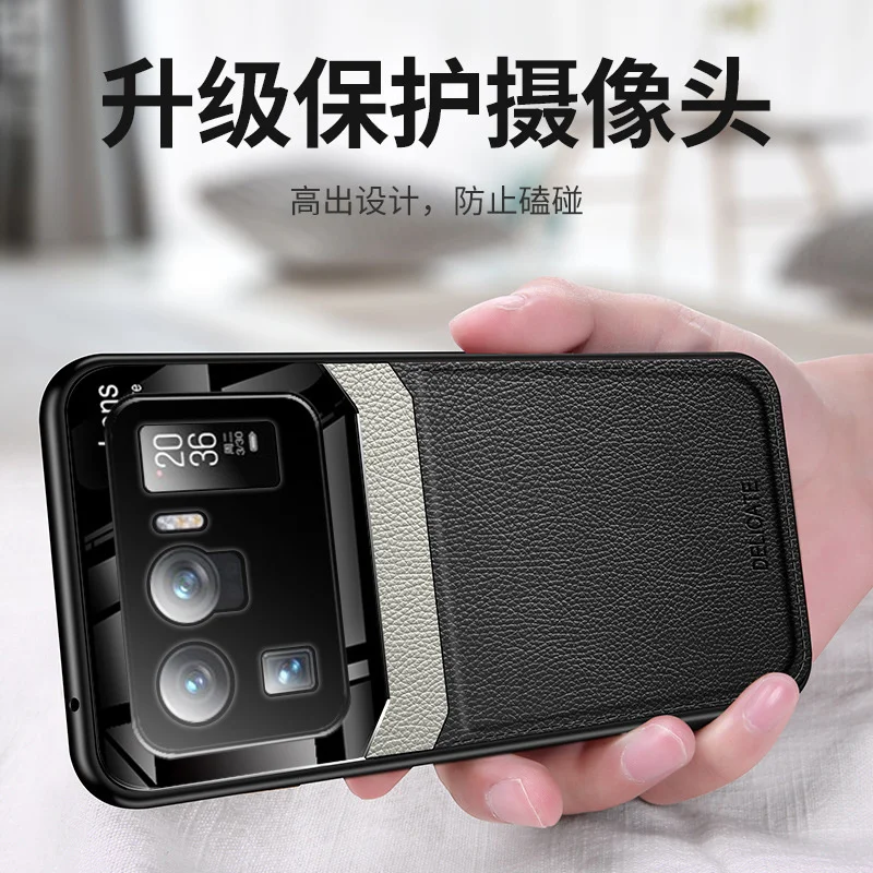 suitable for xiaomi 11ultra leather mobile phone case 11lite anti falling eye protection lens poco x3nfc protective cover free global shipping