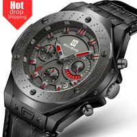 hot drop shipping luxury brand men leather sports watches mens army military watch quartz waterproof clock relogio masculino