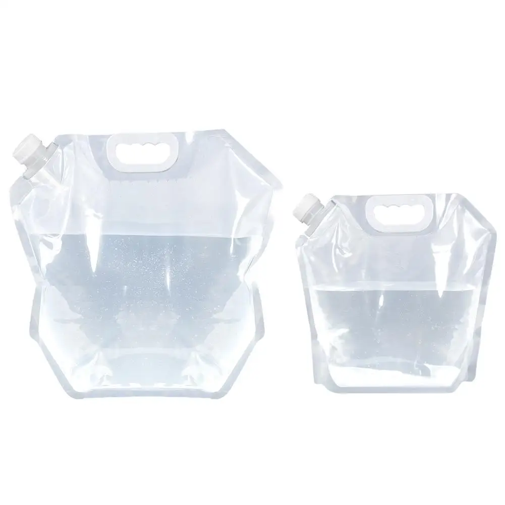 

Durable Water Bags Delicate Design 4pcs Folding Water Storage Container Portable Outdoor Camping Water Carrier Bags